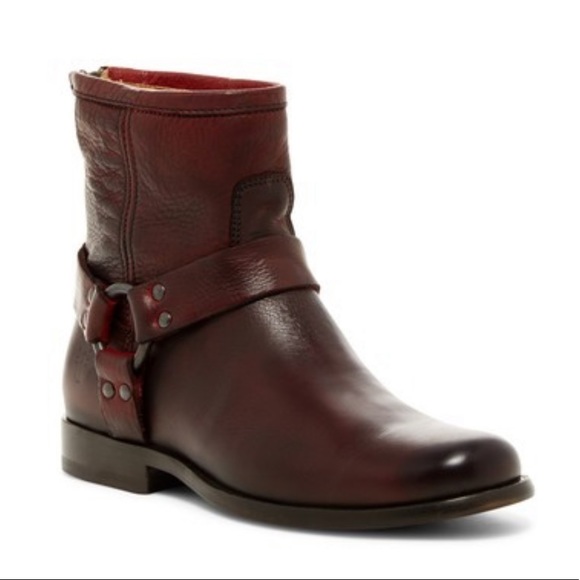 Frye Shoes - Frye Philip harness moto boots